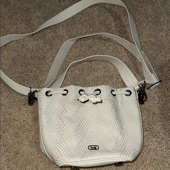 lug Handbags - Lug Satin Luxe Drawstring Bucket Bag - Whirlybird